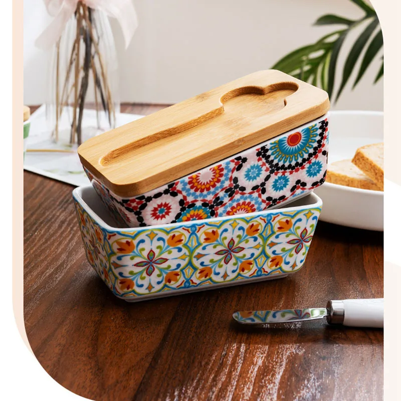 Butter Box Ceramic Thickened Storage Box with Lid Retro Household Kitchen Sealed and Fresh-keeping Cheese Storage Box
Butter Box Ceramic Thickened Storage Box with Lid Retro Household Kitchen Sealed and Fresh-keeping Cheese Storage Box
