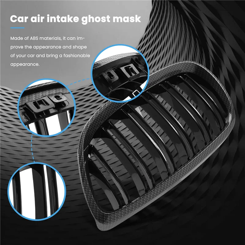 For -BMW E90 E92 E93 M3 328I 335I 2007-2011 Carbon Fiber Look Front Kidney Grille 51137157275 51137157276
For -BMW E90 E92 E93 M3 328I 335I 2007-2011 Carbon Fiber Look Front Kidney Grille 51137157275 51137157276