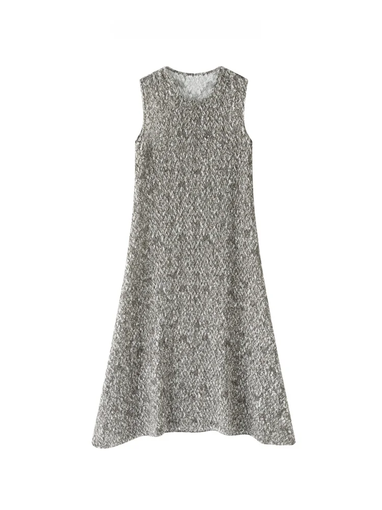 Elegant Sleeveless Vest Dress Women's High Quality Spring Season A-Line Skirt Polyester Fabric Gathered Detail Casual Wear
Elegant Sleeveless Vest Dress Women's High Quality Spring Season A-Line Skirt Polyester Fabric Gathered Detail Casual Wear
