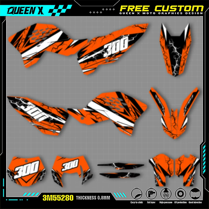QUEEN X MOTO мотоциклетные графические наклейки MX для KTM SX SXF 2007-2010 EXC XCW 2008-2011, аксессуары для мотокросса 010
QUEEN X MOTO мотоциклетные графические наклейки MX для KTM SX SXF 2007-2010 EXC XCW 2008-2011, аксессуары для мотокросса 010