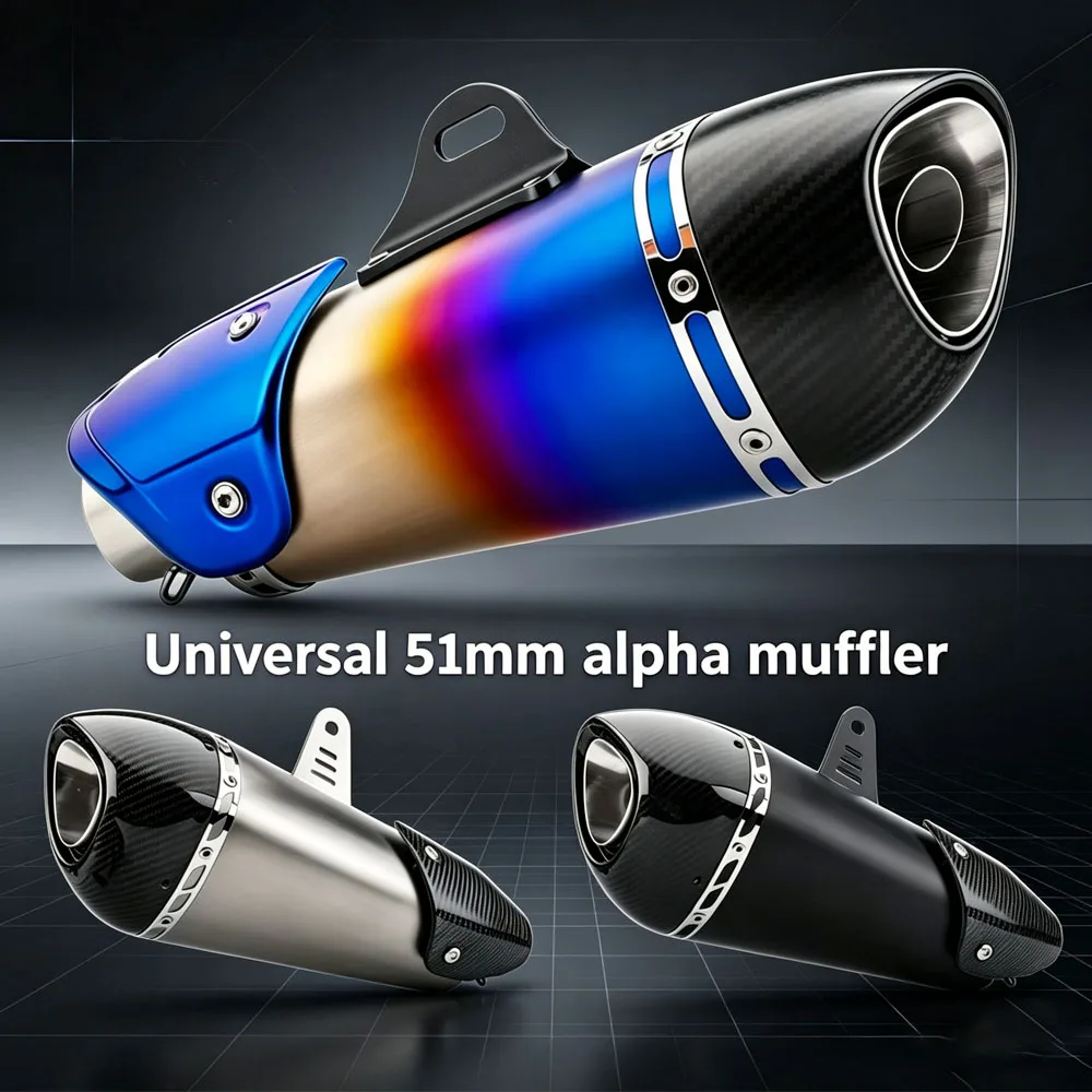 For MT07 FZ1 R3/R6/R15 ZX6R ZX10 Z900 Z400 CBR1000RR GSXR1000 Moto Exhaust Tailpipe Kit Universal 51MM Muffler With DB Killer
For MT07 FZ1 R3/R6/R15 ZX6R ZX10 Z900 Z400 CBR1000RR GSXR1000 Moto Exhaust Tailpipe Kit Universal 51MM Muffler With DB Killer