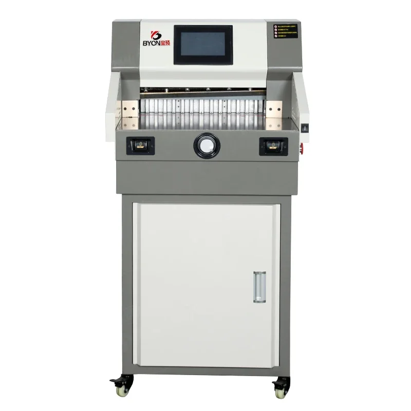 By490m Electric Paper Cutter Touch Sensitive High-speed Cutting T-shaped Screw Roddouble Guide Railpush Paper Control Security
By490m Electric Paper Cutter Touch Sensitive High-speed Cutting T-shaped Screw Roddouble Guide Railpush Paper Control Security