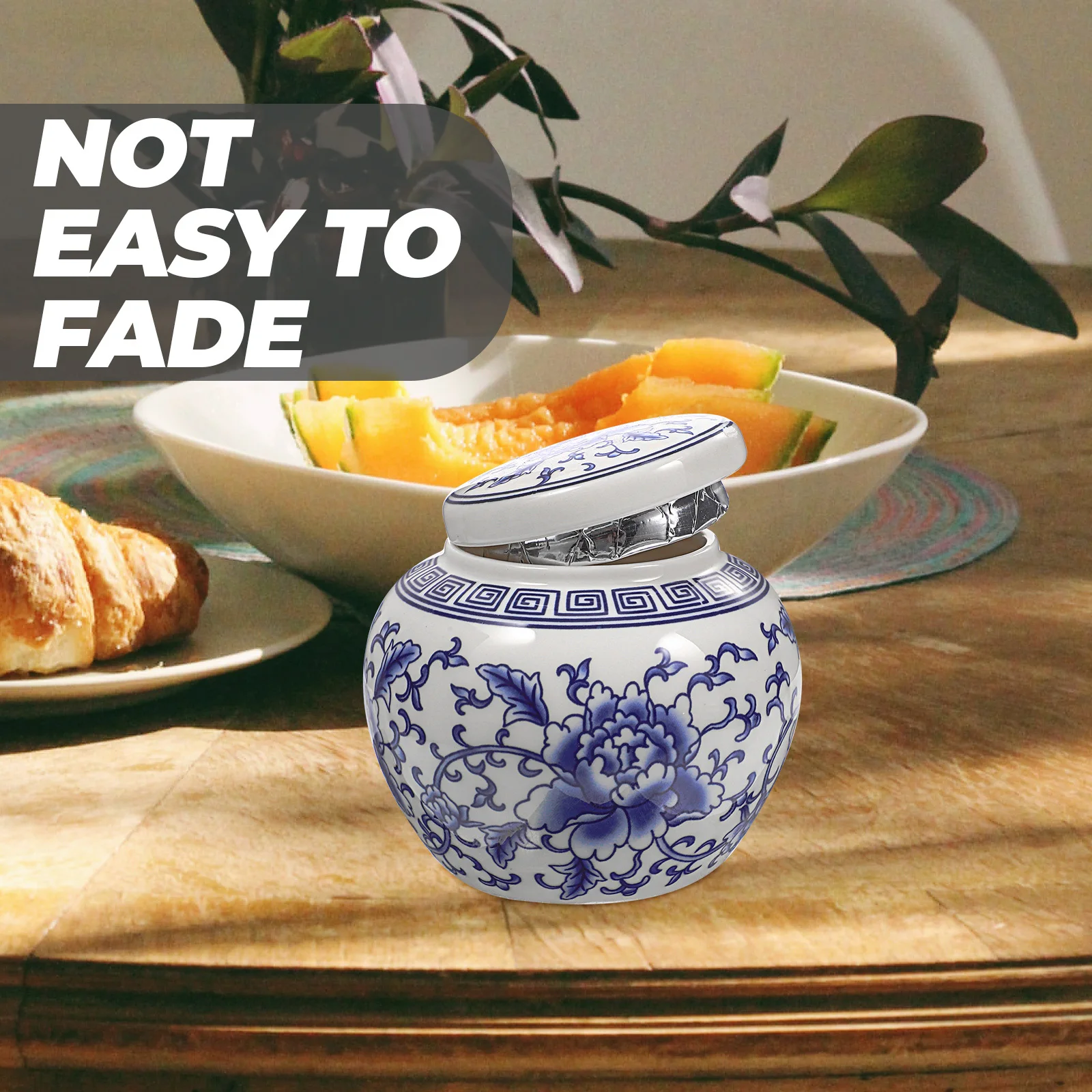 Blue White Porcelain Tea Jar Ceramic Storage Container Lidded Kitchen Canister for Loose Leaf Tea Coffee Candy Home
Blue White Porcelain Tea Jar Ceramic Storage Container Lidded Kitchen Canister for Loose Leaf Tea Coffee Candy Home