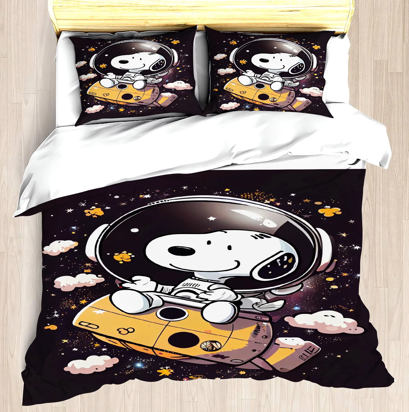 MINISO-Modern Print Duvet Cover Set, Snoopy's Neighbourhood Mattress Bedding Set, 3 Pieces
MINISO-Modern Print Duvet Cover Set, Snoopy's Neighbourhood Mattress Bedding Set, 3 Pieces