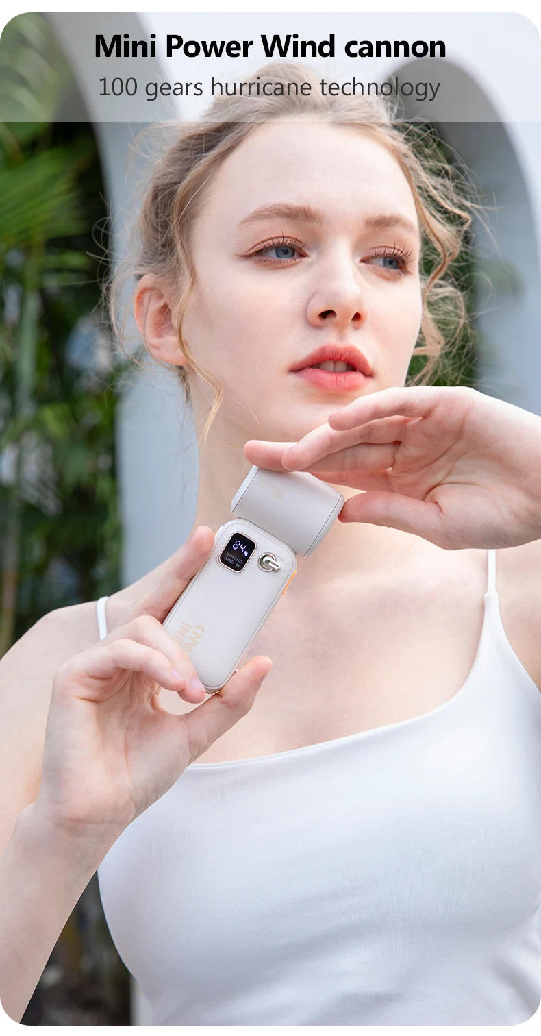 100 speed high-speed handheld fan, outdoor portable digital display charging, mini small fan, high wind power, small wind cannon
100 speed high-speed handheld fan, outdoor portable digital display charging, mini small fan, high wind power, small wind cannon