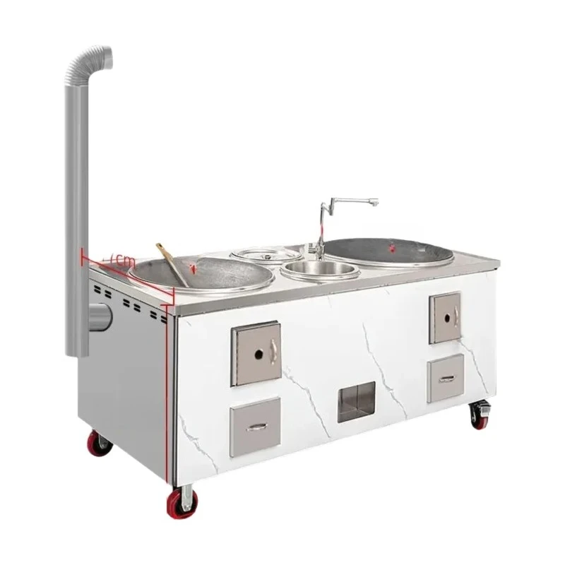 Slab Surface Wood Stove Home Firewood Rural Mobile Large Iron Pot New Stainless Steel Double Pot Outdoor Cooktop
Slab Surface Wood Stove Home Firewood Rural Mobile Large Iron Pot New Stainless Steel Double Pot Outdoor Cooktop