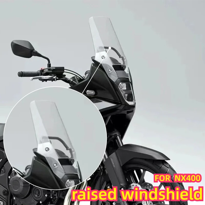 For NX400 2024 Motorcycle Windshield Taller Extended Clear Windscreen Thickened Front Wind Deflector Modified Accessories
For NX400 2024 Motorcycle Windshield Taller Extended Clear Windscreen Thickened Front Wind Deflector Modified Accessories