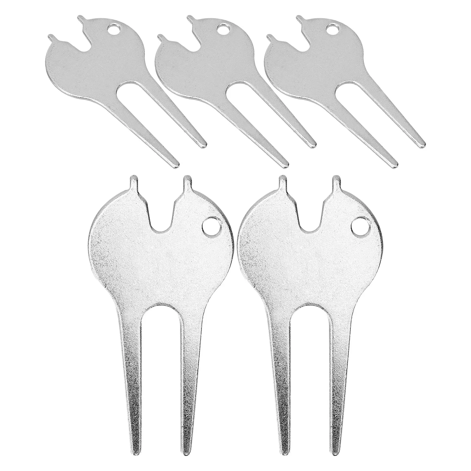 5Pcs Professional Golfs Divot Repair Tool Silver Portable Divot Fork Golfing Training
5Pcs Professional Golfs Divot Repair Tool Silver Portable Divot Fork Golfing Training