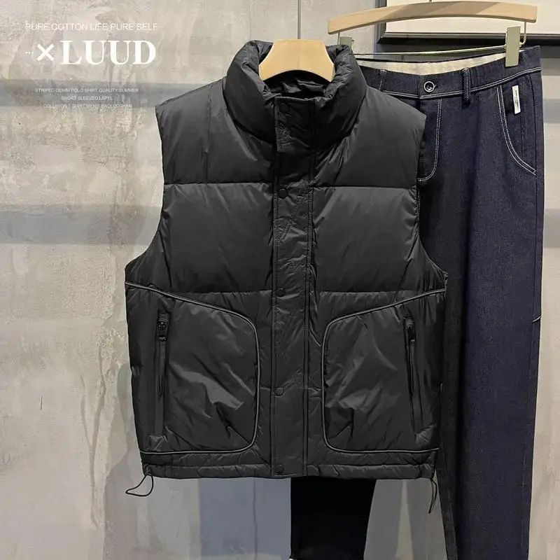 Warm Winter Cold-free Standing Collar Duck Down Jacket Vest New Product for Men's Solid Color Simple Jacket
Warm Winter Cold-free Standing Collar Duck Down Jacket Vest New Product for Men's Solid Color Simple Jacket
