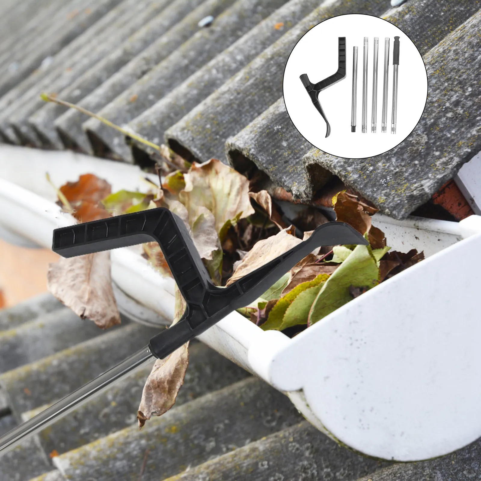 Detachable Gutter Cleaning Scoop with 2M Long Handle Roof Gutter Cleaner Tool for Leaves Debris Removal Ground Safety Efficient
Detachable Gutter Cleaning Scoop with 2M Long Handle Roof Gutter Cleaner Tool for Leaves Debris Removal Ground Safety Efficient