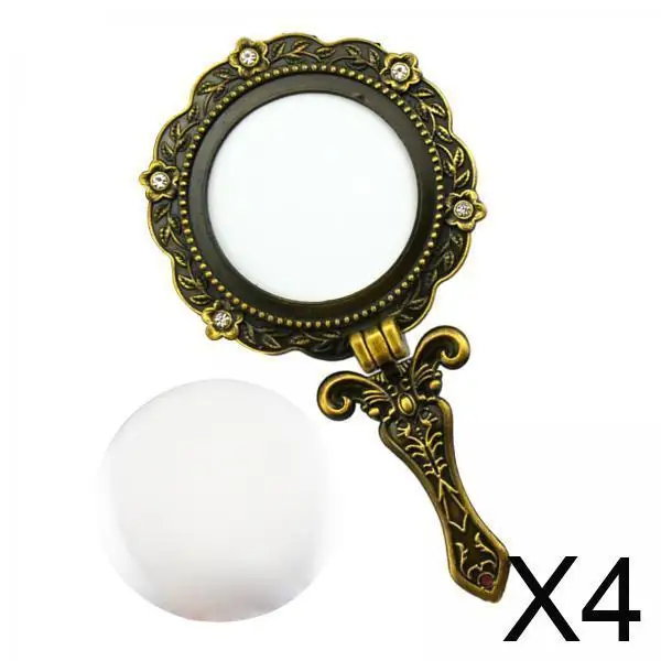 Makeup Metal Mirror with Grip Handle Portable Compact Foldable Round Hand Mirror for Office or Vanity
Makeup Metal Mirror with Grip Handle Portable Compact Foldable Round Hand Mirror for Office or Vanity