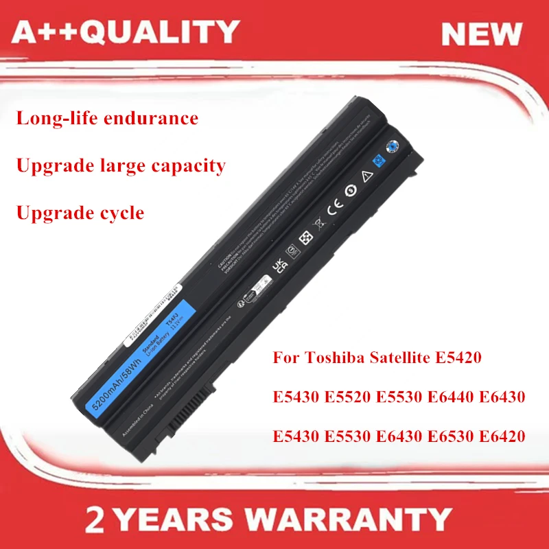 11.1V T54FJ Battery For Toshiba Satellite E5420 E5430 E5520 E5530 E6440 E6430 E5430 E5530 E6430 E6530 E6420
11.1V T54FJ Battery For Toshiba Satellite E5420 E5430 E5520 E5530 E6440 E6430 E5430 E5530 E6430 E6530 E6420
