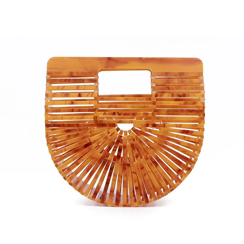 Boho Style Hollow Out Acrylic Evening Bag Creative Women's Boho Hand Twisted Basket Bag Striped Semicircle Beach Banquet Handbag
Boho Style Hollow Out Acrylic Evening Bag Creative Women's Boho Hand Twisted Basket Bag Striped Semicircle Beach Banquet Handbag