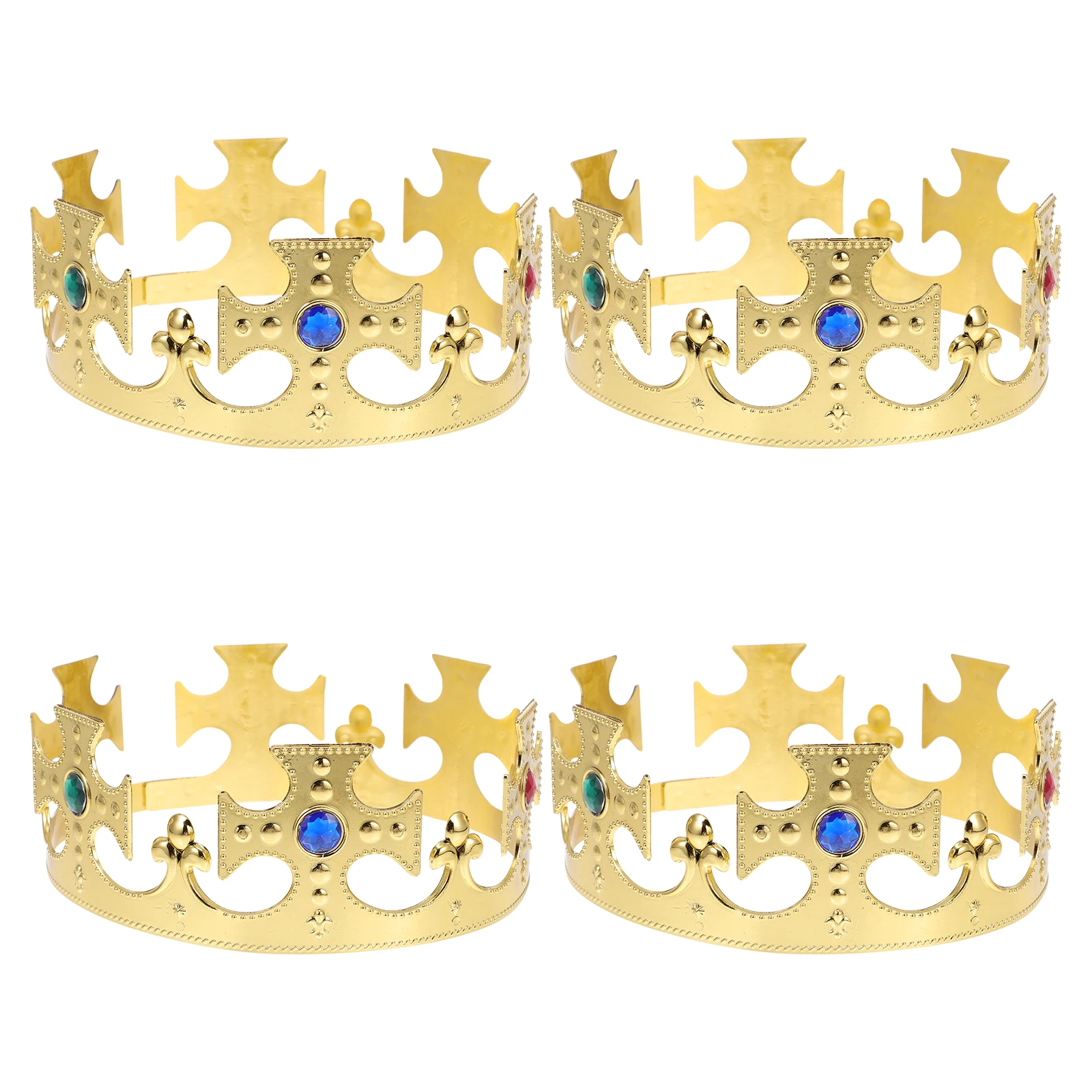 4Pcs Prince Headwear Tiara Costume Crown Plastic Adult Hair Accessories for Party Birthday Costumes
4Pcs Prince Headwear Tiara Costume Crown Plastic Adult Hair Accessories for Party Birthday Costumes