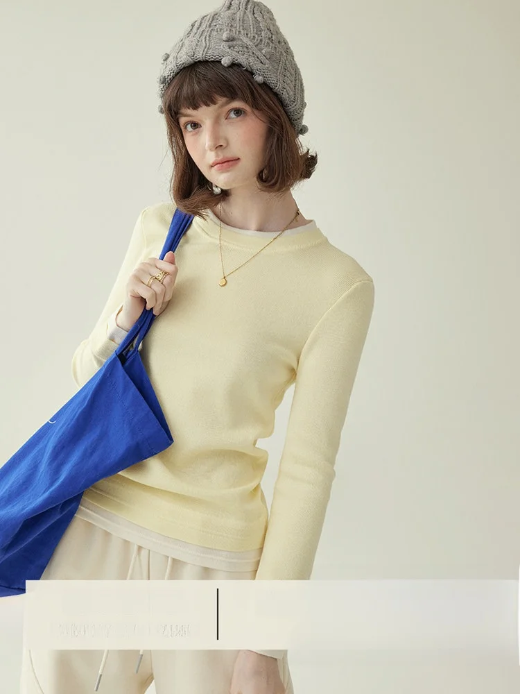 AMUU North Island: Новинка! Женский вязаный свитер с длинным рукавом, однотонный, с круглым вырезом, базовый слой, приталенный крой, для повседневной носки, зимний.
AMUU North Island: Новинка! Женский вязаный свитер с длинным рукавом, однотонный, с круглым вырезом, базовый слой, приталенный крой, для повседневной носки, зимний.