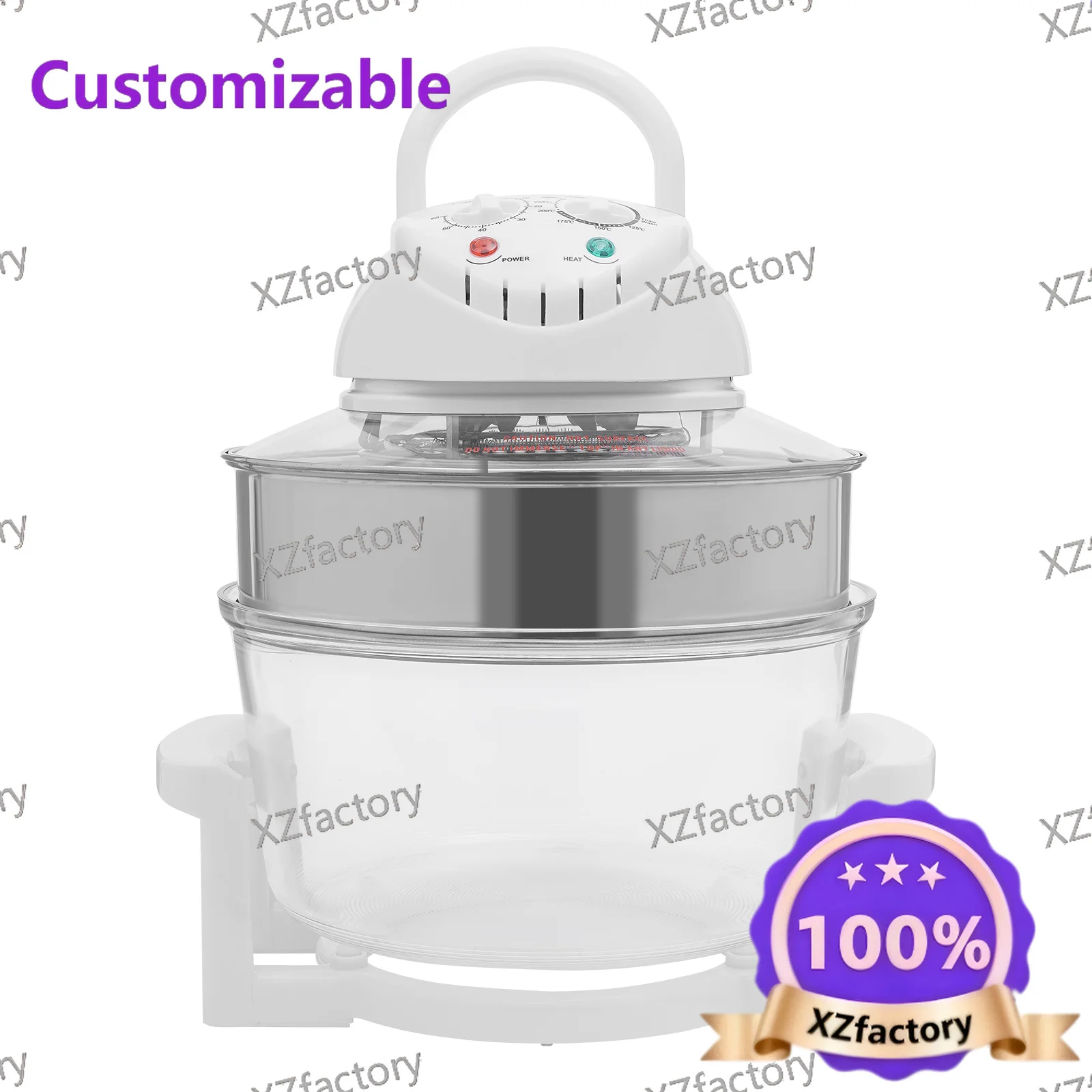 Factory Direct 2026 Top Rated110V 17.96Qt Visual Air Fryer 1200-1400W 360° Hot Air Circulation Oil-Free Cooker with Grill Rack f
Factory Direct 2026 Top Rated110V 17.96Qt Visual Air Fryer 1200-1400W 360° Hot Air Circulation Oil-Free Cooker with Grill Rack f