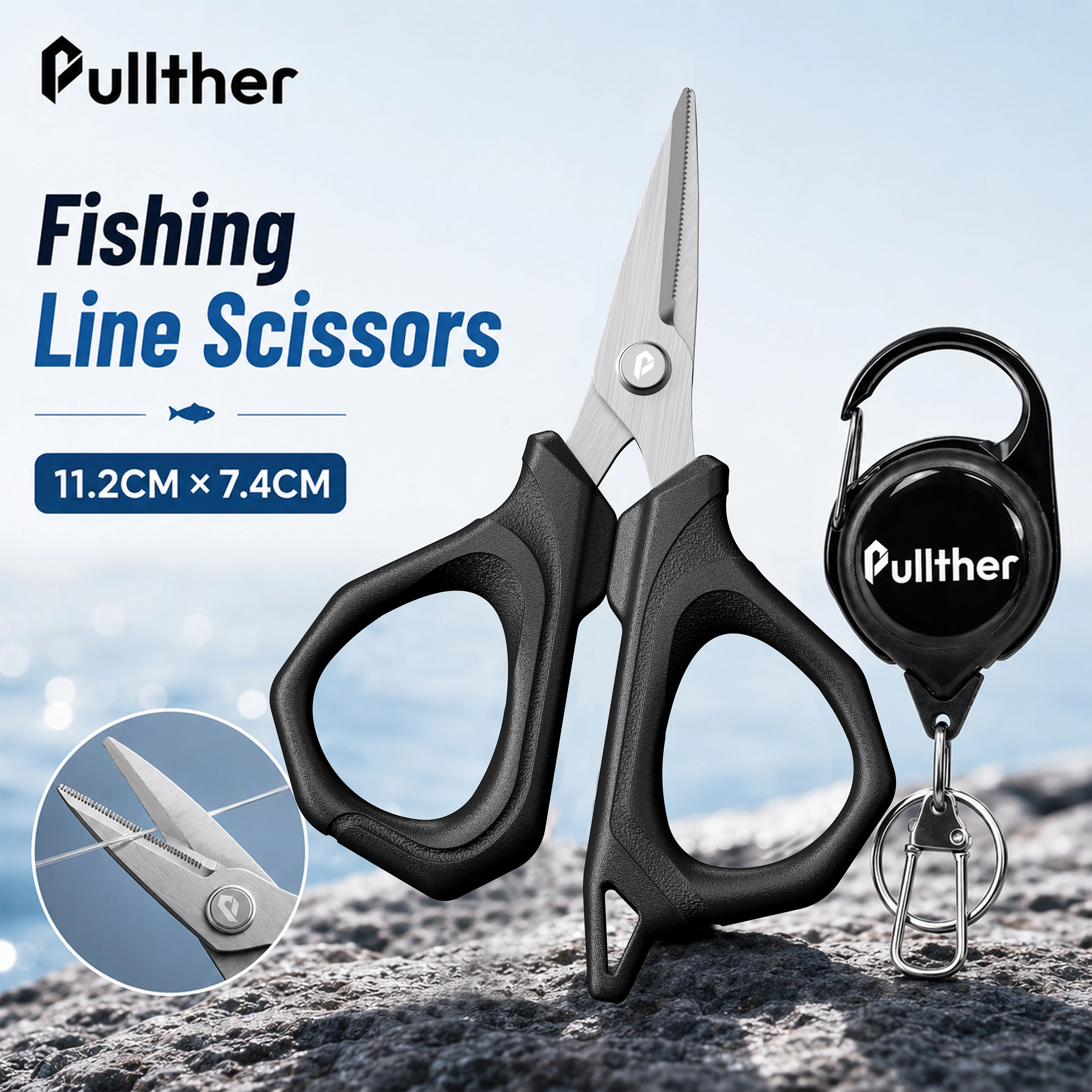 Fishing Scissors Stainless Steel Plier cut Braid Line PE Wire Cutter with Retractable KeyChain Fishing Pliers Tools Accessories
Fishing Scissors Stainless Steel Plier cut Braid Line PE Wire Cutter with Retractable KeyChain Fishing Pliers Tools Accessories