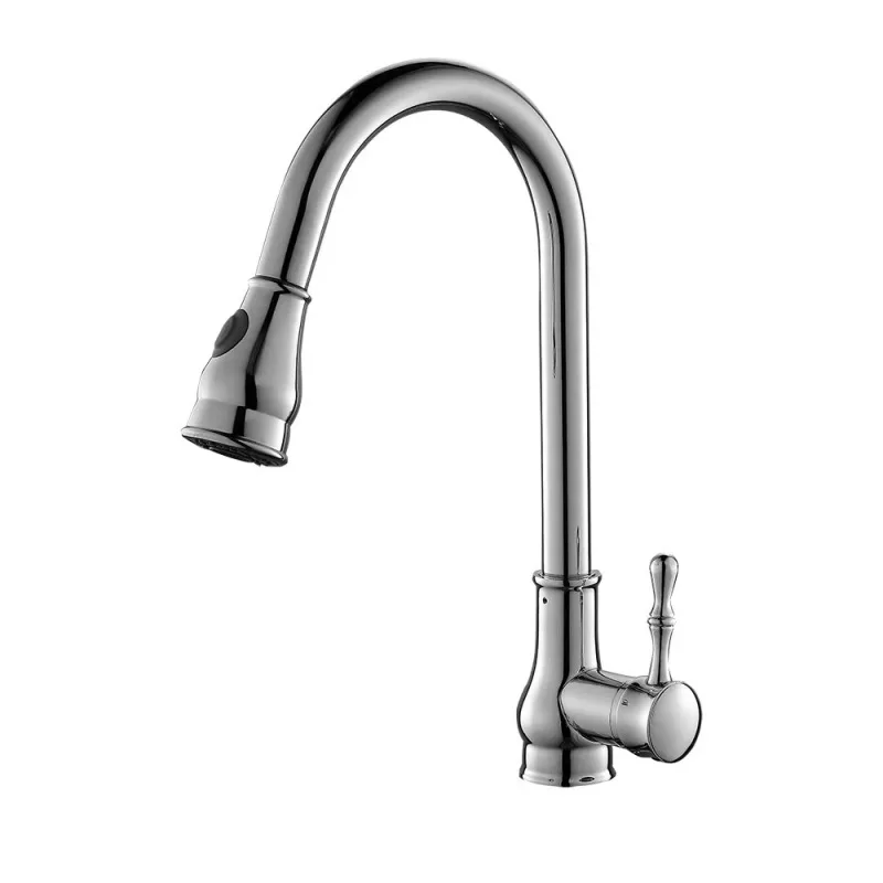 Full copper gold kitchen pull-out faucet hot and cold vegetable basin dishwasher French retro telescopic home
Full copper gold kitchen pull-out faucet hot and cold vegetable basin dishwasher French retro telescopic home