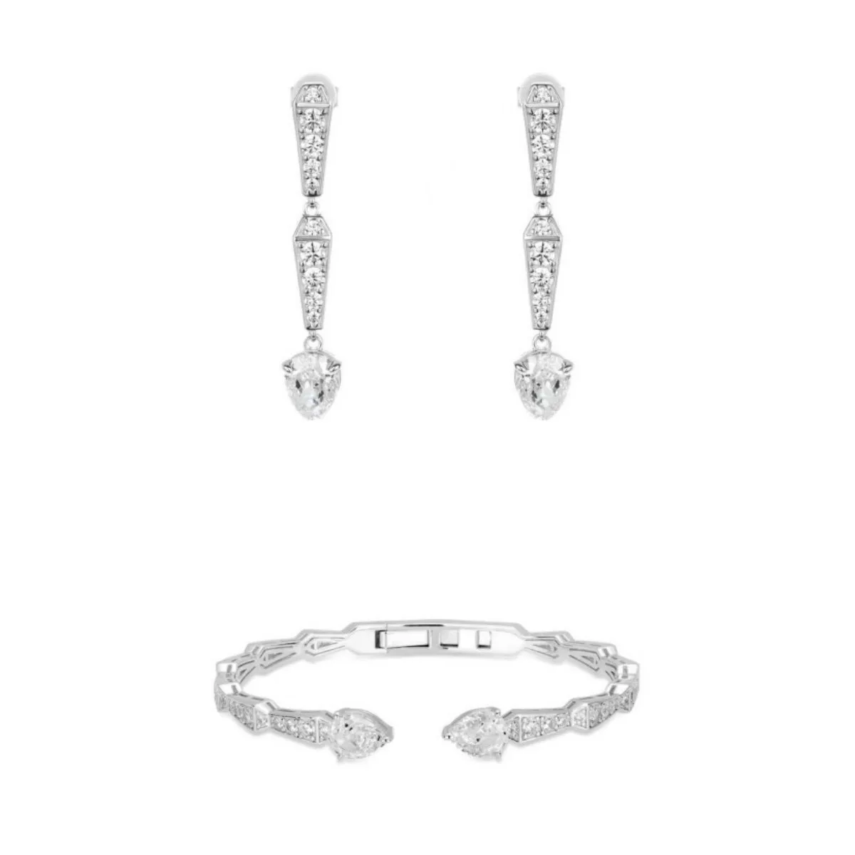 ZOCA 925 Sterling Silver Sanke Bangle Bracelet And Drop Earring Set JEWELRY PAIRING
ZOCA 925 Sterling Silver Sanke Bangle Bracelet And Drop Earring Set JEWELRY PAIRING