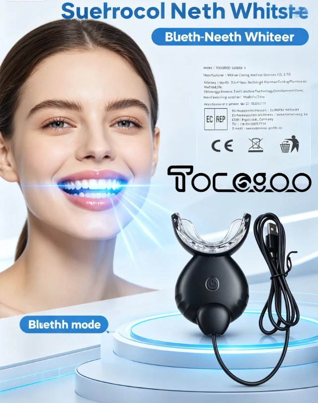 For Sensitive Teeth - Teeth Whitening Kit with LED Light, 22% Teeth Whitening Light and Peroxide Teeth Whitening Gel
For Sensitive Teeth - Teeth Whitening Kit with LED Light, 22% Teeth Whitening Light and Peroxide Teeth Whitening Gel