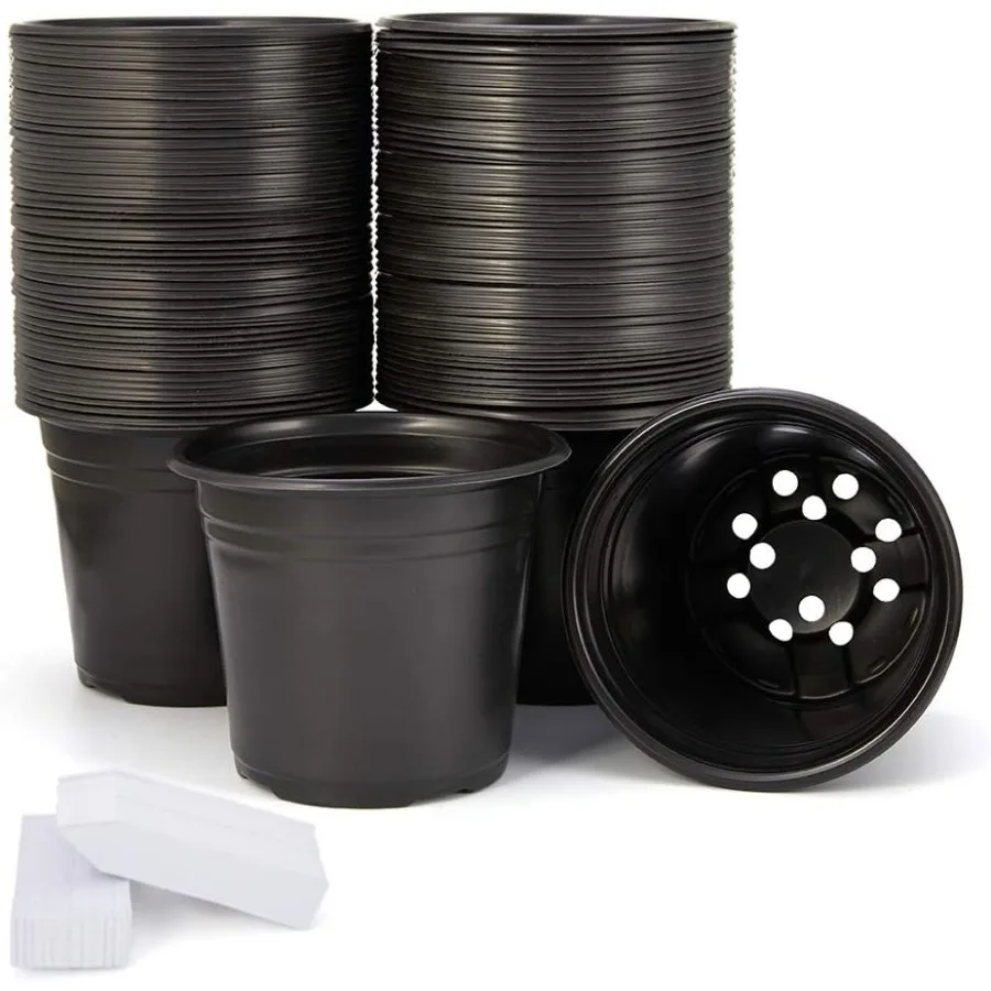 100Pack 0.5 Gallon Plant Nursery Pots Plastic Pots for Flower Seedling Flower Plant Container Seed Starting Pot Come with 100 P
100Pack 0.5 Gallon Plant Nursery Pots Plastic Pots for Flower Seedling Flower Plant Container Seed Starting Pot Come with 100 P