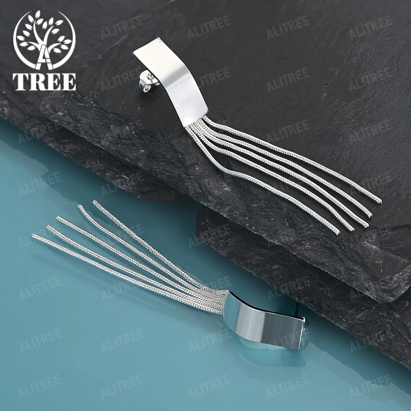 925 Sterling Silver Creative Tassels Drop Earrings For Lady Party Engagement Wedding Birthday Gift Fashion Jewelry Accessories
925 Sterling Silver Creative Tassels Drop Earrings For Lady Party Engagement Wedding Birthday Gift Fashion Jewelry Accessories