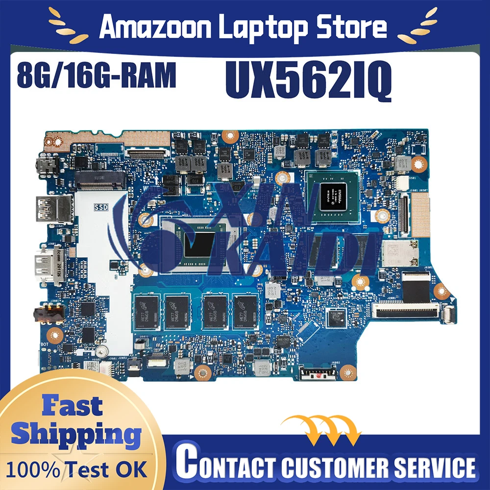 For ASUS ZenBook Flip15 UX562I UX562 Q507IQ Motherboard UX562IQ Zenbook Flip UX562IB UX562IC UX562ID UX562IQR UX562IF UX562IL
For ASUS ZenBook Flip15 UX562I UX562 Q507IQ Motherboard UX562IQ Zenbook Flip UX562IB UX562IC UX562ID UX562IQR UX562IF UX562IL