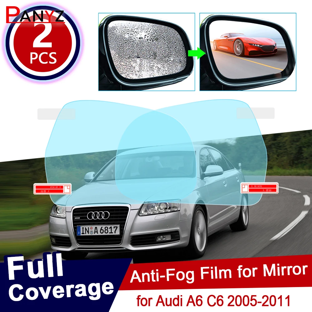 2Pcs for Audi A6 C6 2005~2011 4F Full Cover Anti Fog Film Rearview Mirror Rainproof Foils Clear Anti-Fog Films Car Accessories
2Pcs for Audi A6 C6 2005~2011 4F Full Cover Anti Fog Film Rearview Mirror Rainproof Foils Clear Anti-Fog Films Car Accessories
