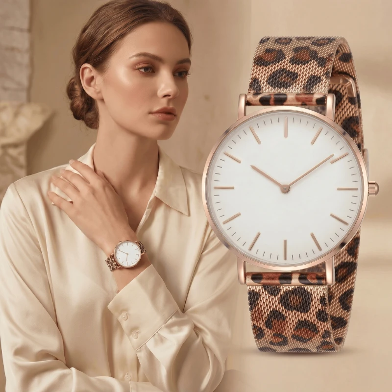 2026 New Women's Watch Unique Luxury Metal Leopard Pattern Band Quartz Watches for Woman Fashion Simple Ladies Wristwatch Clock
2026 New Women's Watch Unique Luxury Metal Leopard Pattern Band Quartz Watches for Woman Fashion Simple Ladies Wristwatch Clock