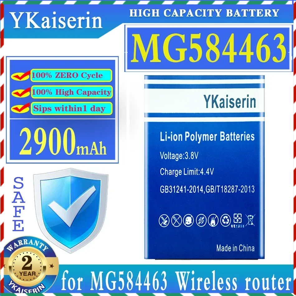 Запасная батарея ykaisсеребрина 2900 мАч для беспроводного маршрутизатора MG584463
Запасная батарея ykaisсеребрина 2900 мАч для беспроводного маршрутизатора MG584463