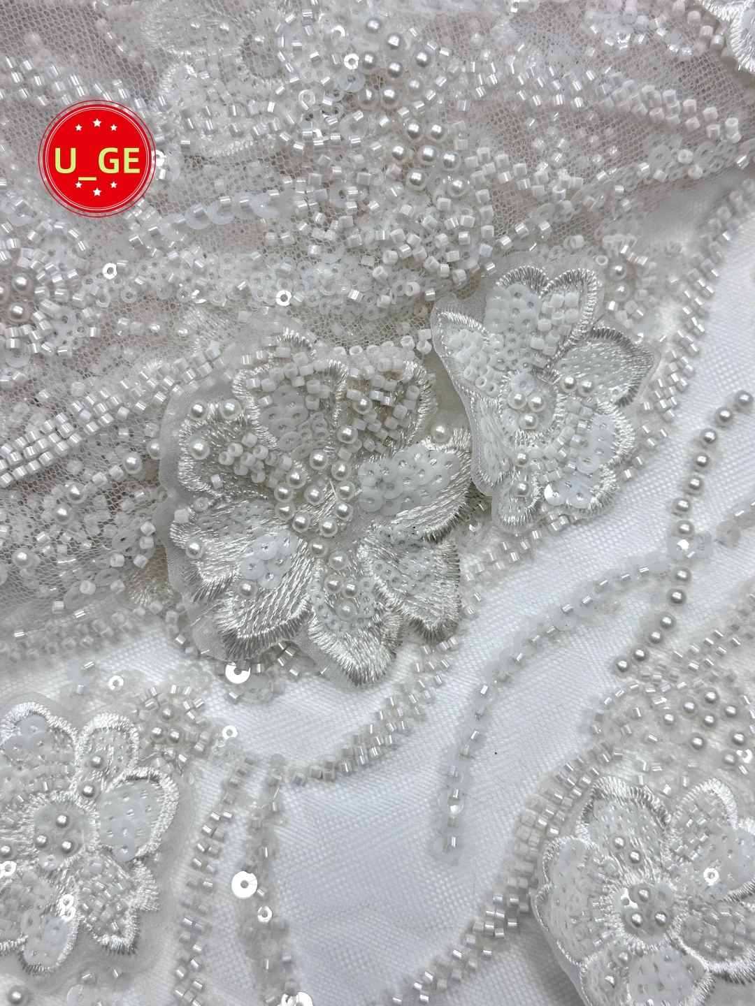 2026Elegant Wedding Dress Fabric-High Quality White Soft Mesh Embroidered 3D Lace with Stones for Evening Dress U_GE3528
2026Elegant Wedding Dress Fabric-High Quality White Soft Mesh Embroidered 3D Lace with Stones for Evening Dress U_GE3528