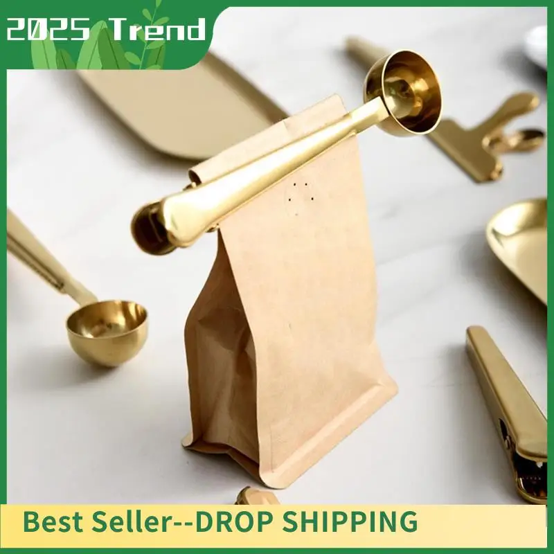 AA14 New 2 In 1 Coffee Spoon Coffee Powder Measuring Spoon With Sealing Clip Tea Milk Powder Spoon Coffee Accessories
AA14 New 2 In 1 Coffee Spoon Coffee Powder Measuring Spoon With Sealing Clip Tea Milk Powder Spoon Coffee Accessories