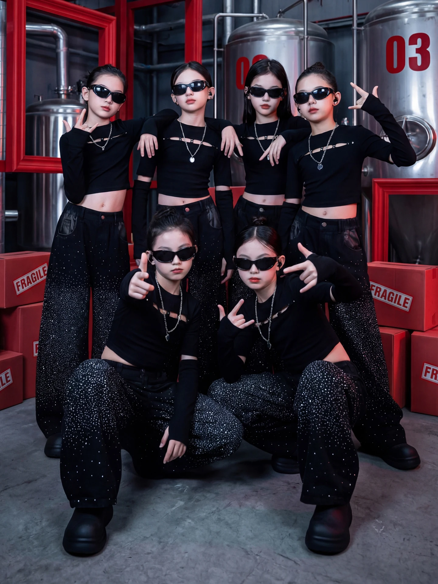 Girls' Jazz Dance Outfit Trendy Belly ow Streetwear Children's Performance Costume Set Age 7 And below Spring Season
Girls' Jazz Dance Outfit Trendy Belly ow Streetwear Children's Performance Costume Set Age 7 And below Spring Season