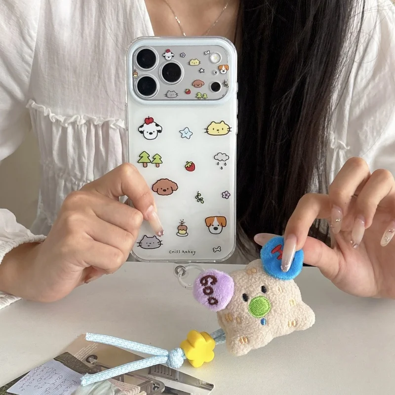 Korean Cute Cartoon Dog Cat Animal Pattern Phone Case For iPhone 17 Pro 16 15 Pro Max Cover with Plush Bear Pendant Fashion Case
Korean Cute Cartoon Dog Cat Animal Pattern Phone Case For iPhone 17 Pro 16 15 Pro Max Cover with Plush Bear Pendant Fashion Case