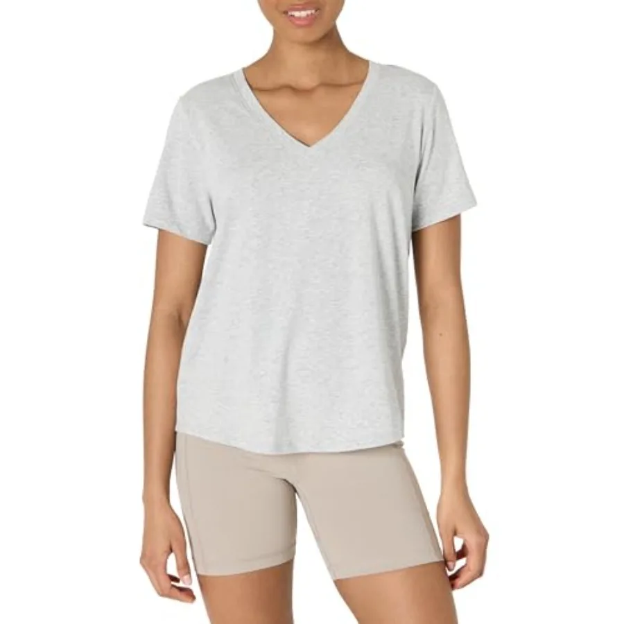Women's Active Soft Cotton Modal Blend Relaxed Fit V-Neck Short Sleeve Lightweight Yoga Workout T-Shirt
Women's Active Soft Cotton Modal Blend Relaxed Fit V-Neck Short Sleeve Lightweight Yoga Workout T-Shirt