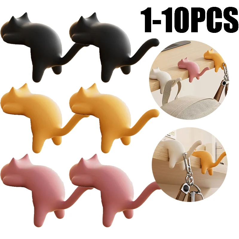 Cute Cat-Shaped No-Drill Desk Hook Portable Bag Stationery Storage Rack Multi-Purpose Organization Tool for Study Corner
Cute Cat-Shaped No-Drill Desk Hook Portable Bag Stationery Storage Rack Multi-Purpose Organization Tool for Study Corner