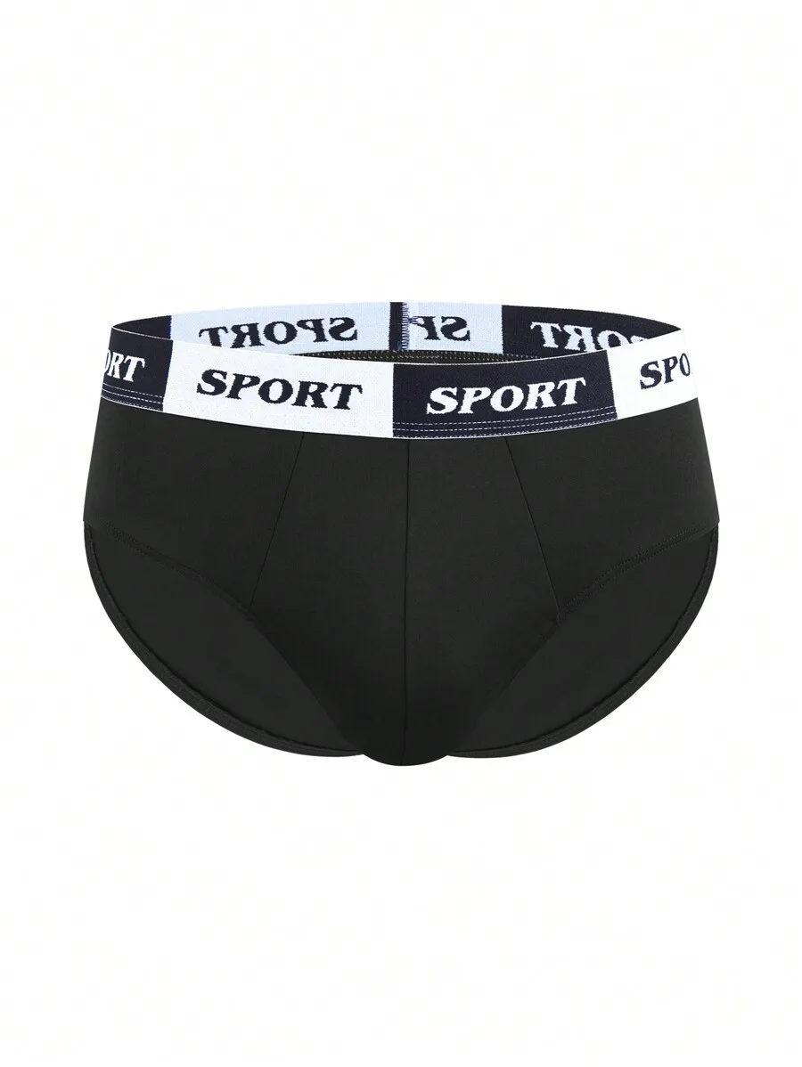 Mens Letter Print Briefs With Woven Waistband
Mens Letter Print Briefs With Woven Waistband
