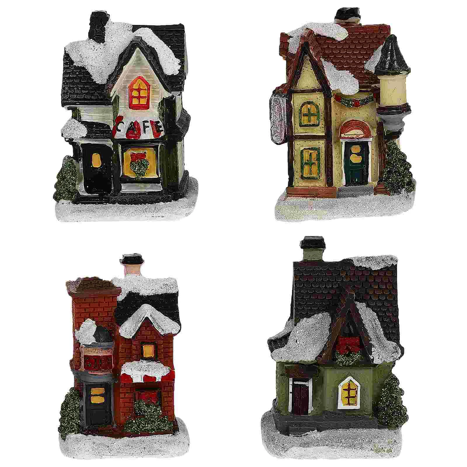 4 Pcs Christmas House Decoration Xmas Shaped Decors Party Decorations Mini Desktop Ornaments Resin Luminous Tree Landscape
4 Pcs Christmas House Decoration Xmas Shaped Decors Party Decorations Mini Desktop Ornaments Resin Luminous Tree Landscape