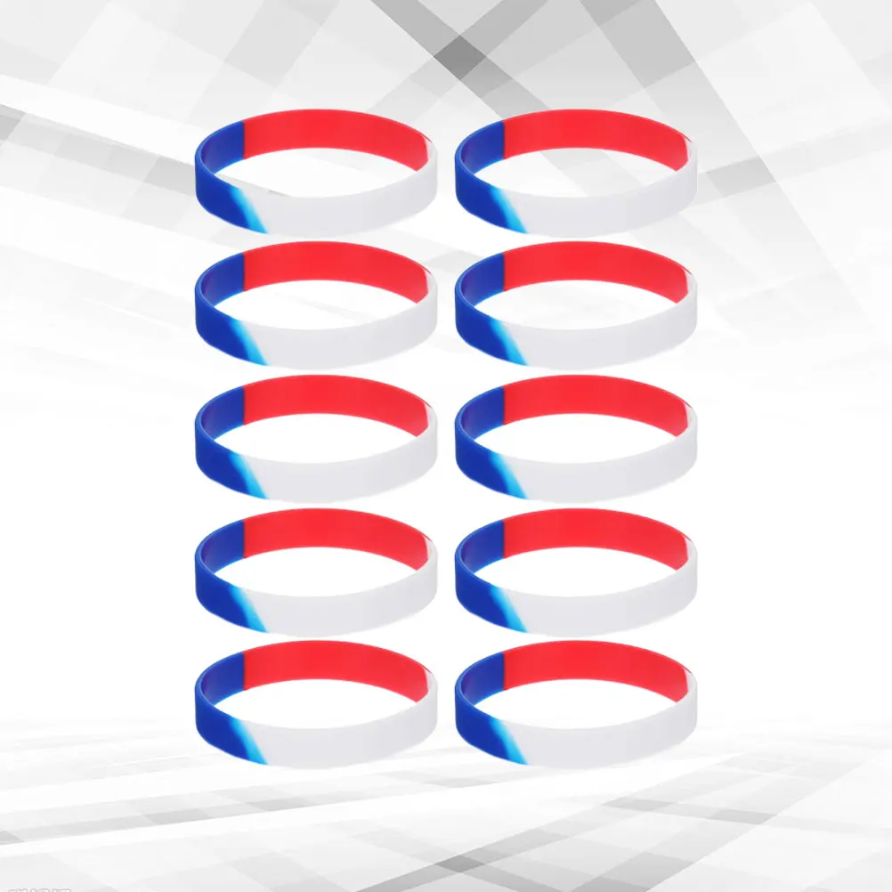 10 Pcs Independence Day Bracelet Wristbands for Events Silicone Stretch Men Women
10 Pcs Independence Day Bracelet Wristbands for Events Silicone Stretch Men Women