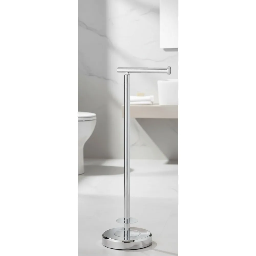 Freestanding Toilet Paper Holder with Storage, Chrome Finish, Holds 1-4 Rolls, Weighted Base for Stability in Modern Bathrooms
Freestanding Toilet Paper Holder with Storage, Chrome Finish, Holds 1-4 Rolls, Weighted Base for Stability in Modern Bathrooms