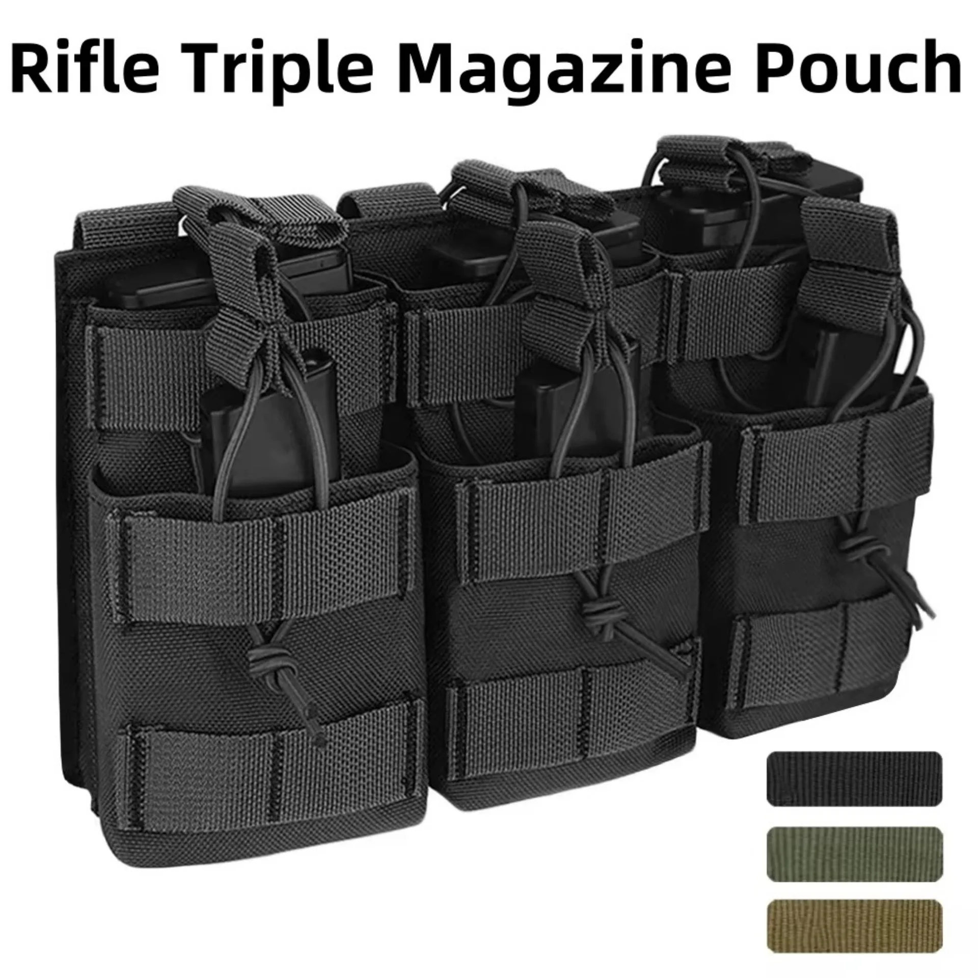 Tactical Universal Triple Magazine Bag - Double-layer Molle Compatible Ammunition Bag for M4/M16, M14, AK, AR Ammunition Holders
Tactical Universal Triple Magazine Bag - Double-layer Molle Compatible Ammunition Bag for M4/M16, M14, AK, AR Ammunition Holders