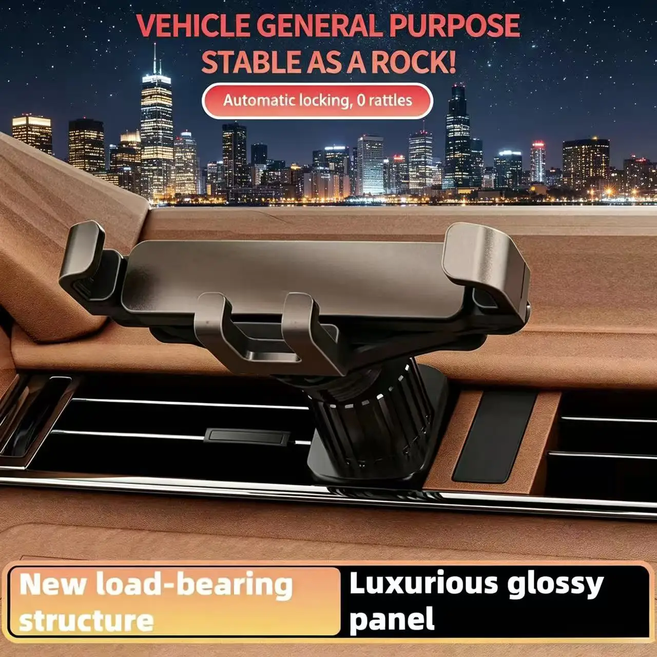 Universal Gravity Car Phone Holder Air Vent Auto Lock Mount Anti-Shake No Noise Mini Metal Cellphone GPS Stand All Smartphones
Universal Gravity Car Phone Holder Air Vent Auto Lock Mount Anti-Shake No Noise Mini Metal Cellphone GPS Stand All Smartphones