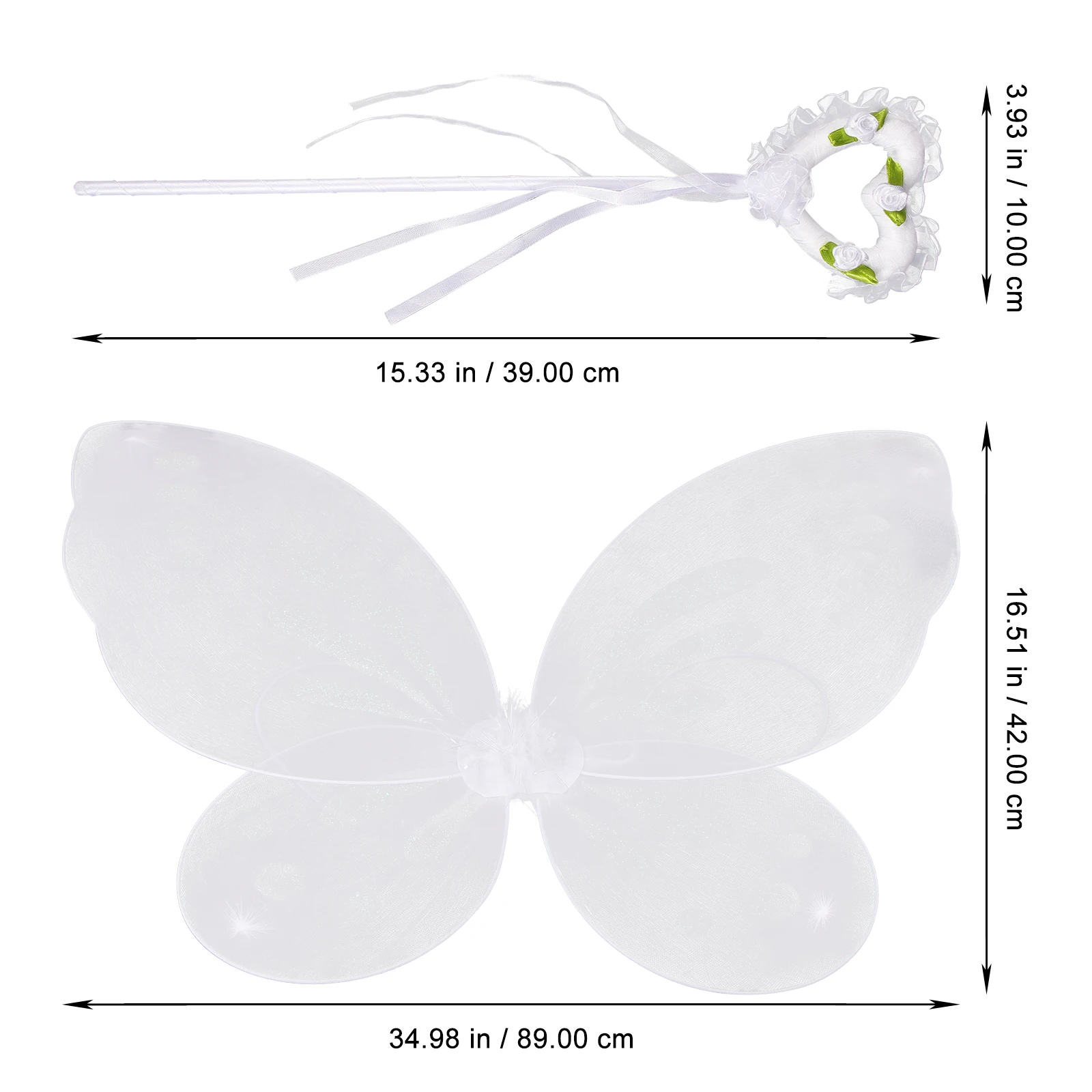 Butterfly Winged Elf Fairy Stick Set Outfits for Girls Wings s Wand Fabric Prop Wands Child
Butterfly Winged Elf Fairy Stick Set Outfits for Girls Wings s Wand Fabric Prop Wands Child