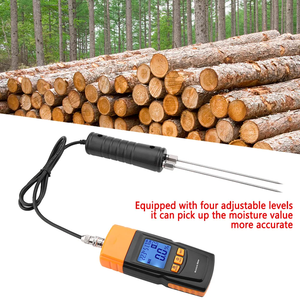 GM620 LCD Display Digital Adjustable Wood Moisture Tester -10- 60℃ Wood Moisture Tester LCD Display Wood Moisture Tester
GM620 LCD Display Digital Adjustable Wood Moisture Tester -10- 60℃ Wood Moisture Tester LCD Display Wood Moisture Tester