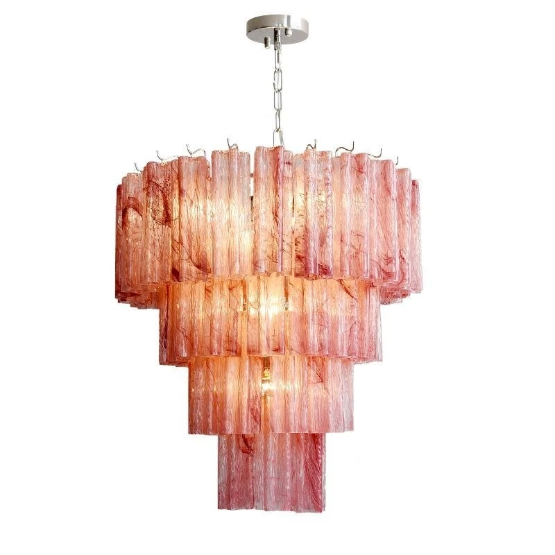Modern minimalist fashion artistic sense plum blossom tube pink glass bedroom dining room chandelier
Modern minimalist fashion artistic sense plum blossom tube pink glass bedroom dining room chandelier