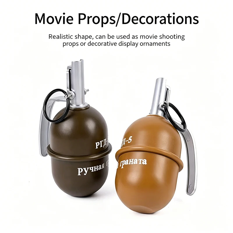 Outdoor Fake Grenade Ornament RGD-5 F1 Plastic Simulation Model Film Television Cosplay Decorative Display Prop 1Q
Outdoor Fake Grenade Ornament RGD-5 F1 Plastic Simulation Model Film Television Cosplay Decorative Display Prop 1Q