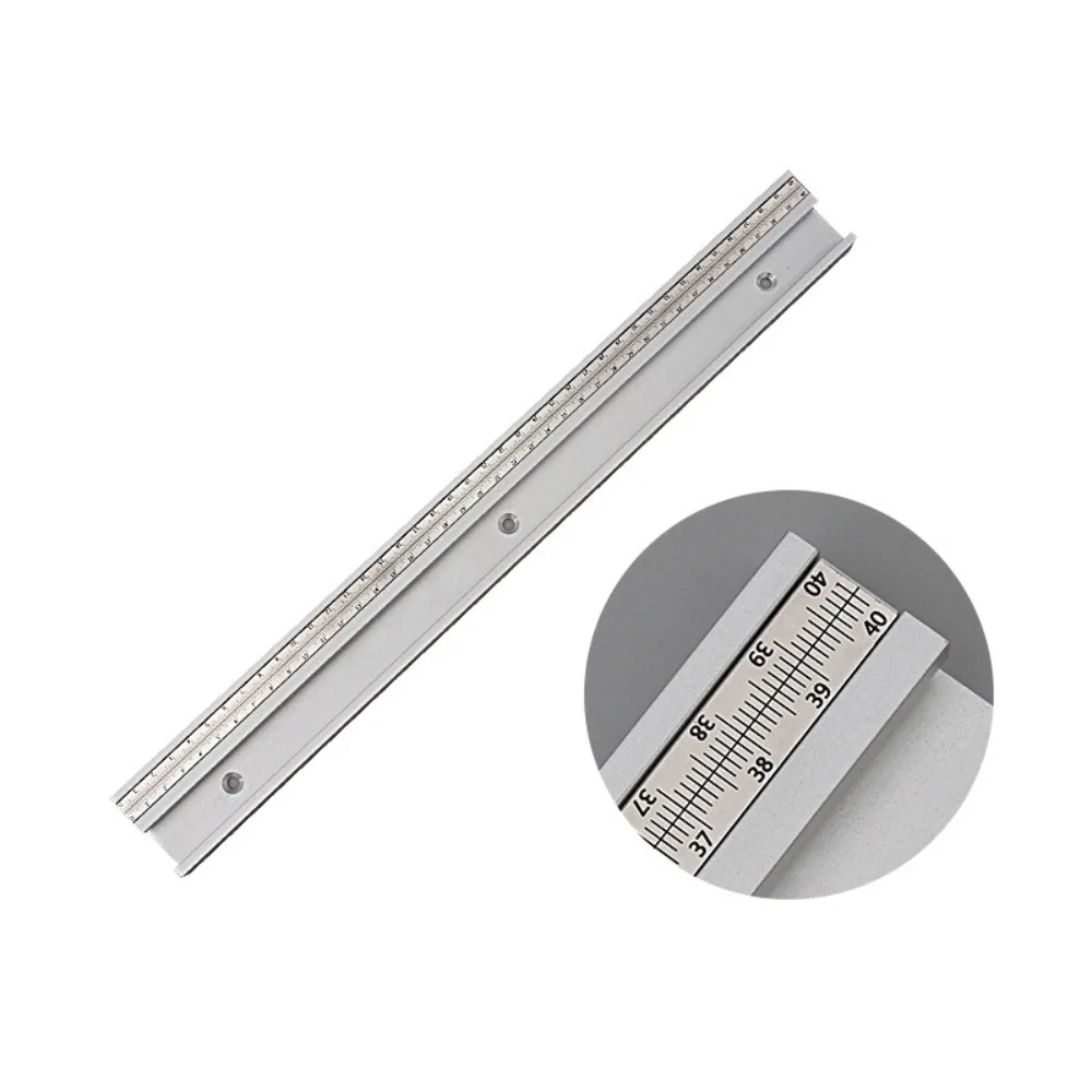 T-Tracks Slot Woodworking Slide Ruler Width 45mm Heavy-Duty Saw Table Tools with Scale Precision Table Saw Part Measurement Tool
T-Tracks Slot Woodworking Slide Ruler Width 45mm Heavy-Duty Saw Table Tools with Scale Precision Table Saw Part Measurement Tool