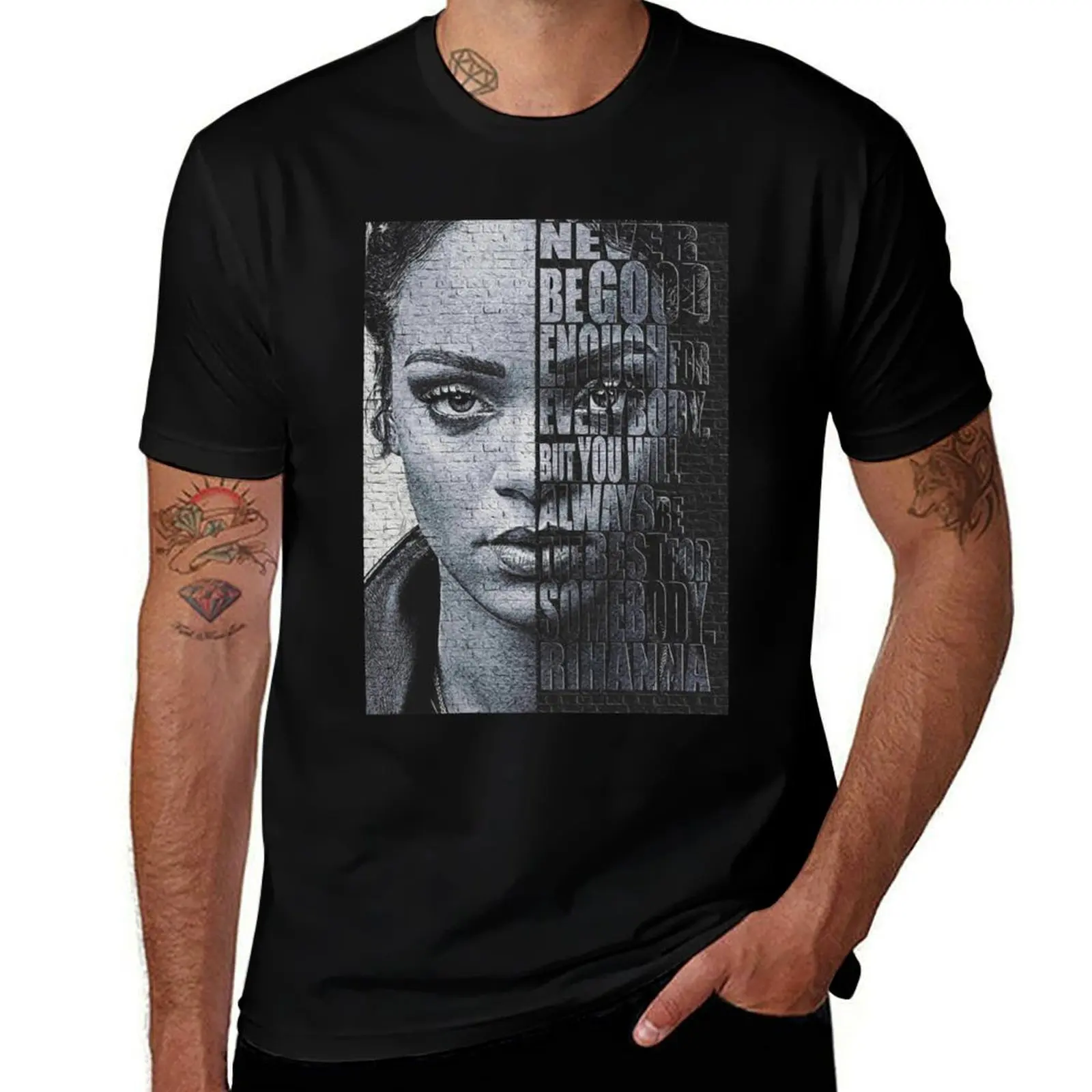 Rihana T-Shirt shirts graphic blanks Personalized t-shirt plain black t shirts men
Rihana T-Shirt shirts graphic blanks Personalized t-shirt plain black t shirts men