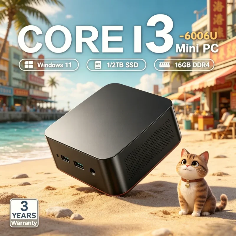 2026 Noble Trim MINI PC Windows 11 Pro Core I3 6006U RAM 1TB SSD WIFI 6 BT5.2 4K HD Shining Comfort Gaming Home Study
2026 Noble Trim MINI PC Windows 11 Pro Core I3 6006U RAM 1TB SSD WIFI 6 BT5.2 4K HD Shining Comfort Gaming Home Study