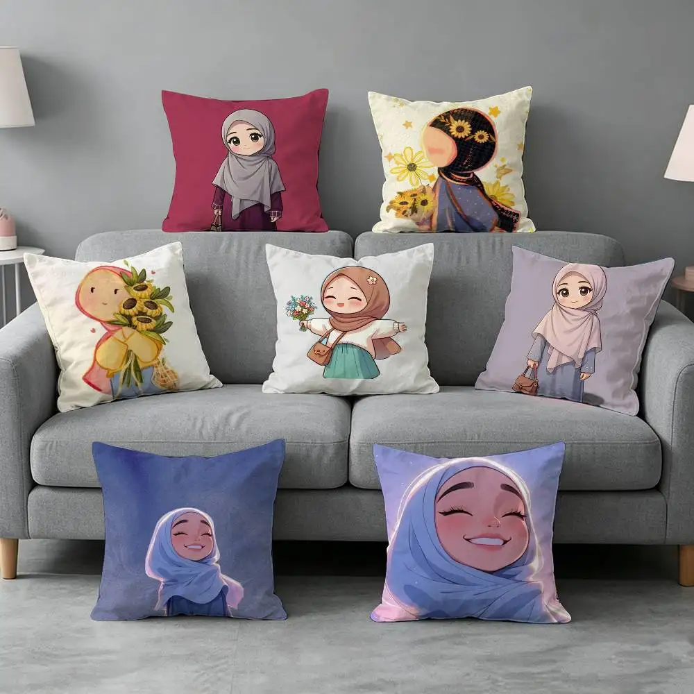 Belief-f Art-t Muslim Girls Pillow cover Simple solid color design Surprise For Multiple Bedroom Styles.
Belief-f Art-t Muslim Girls Pillow cover Simple solid color design Surprise For Multiple Bedroom Styles.